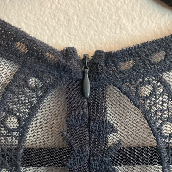 Honey Punch Navy Blue Lace Maxi Romper - Picture 5 of 8
